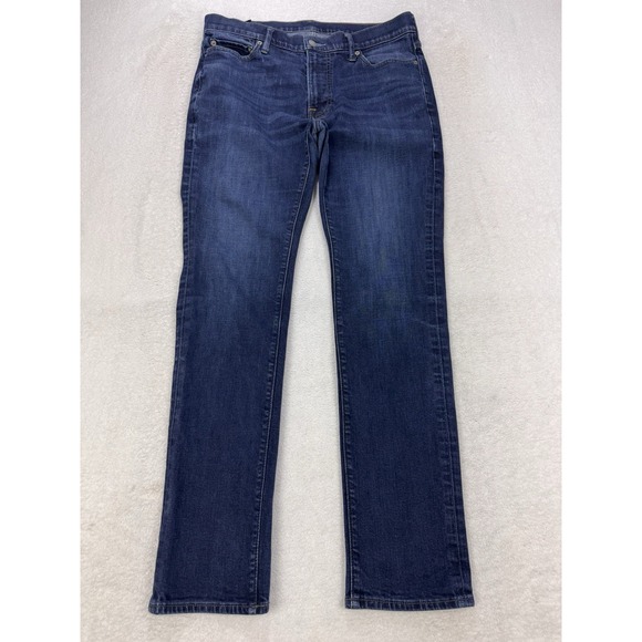 Abercrombie & Fitch Jeans Men 34x32 Blue Langdon Skinny  Stretch Denim - Picture 1 of 9